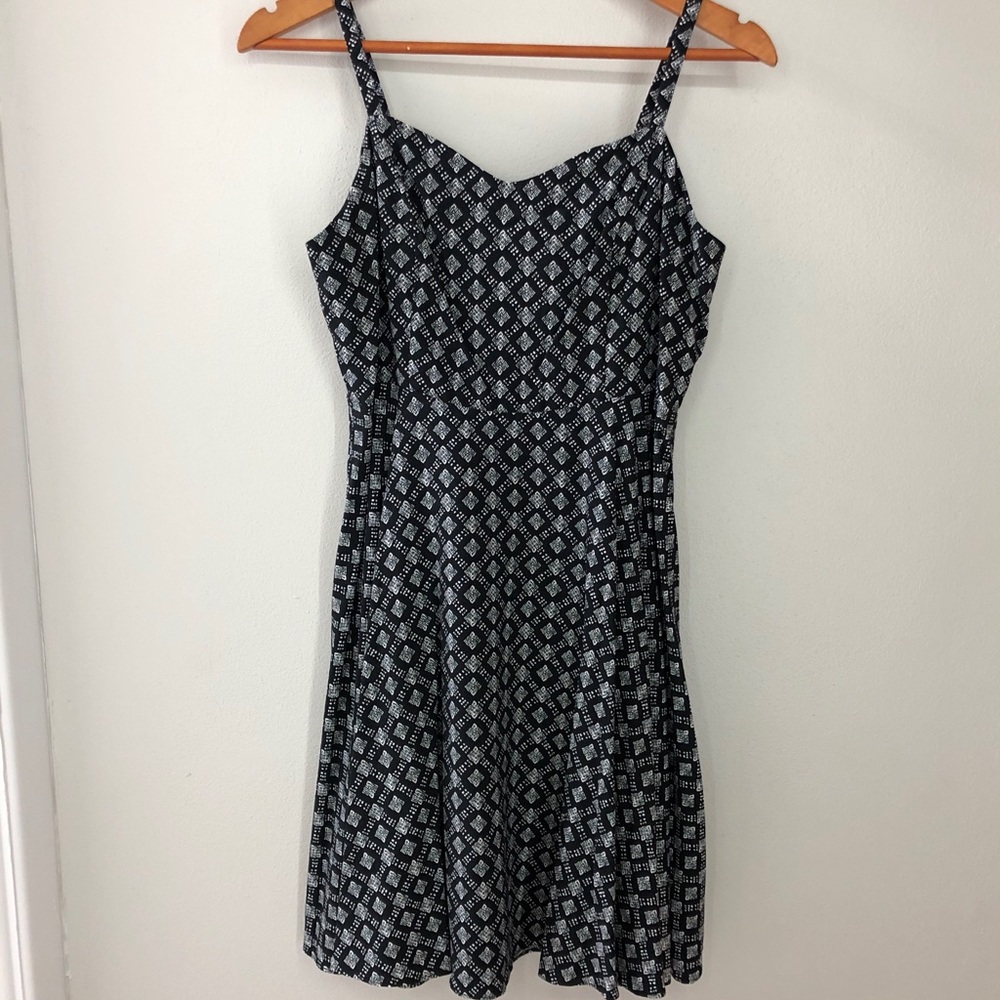 Black & White Fit & Flare Dress